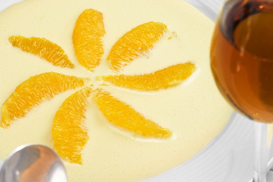 Фото рецепта Сабайон с апельсином