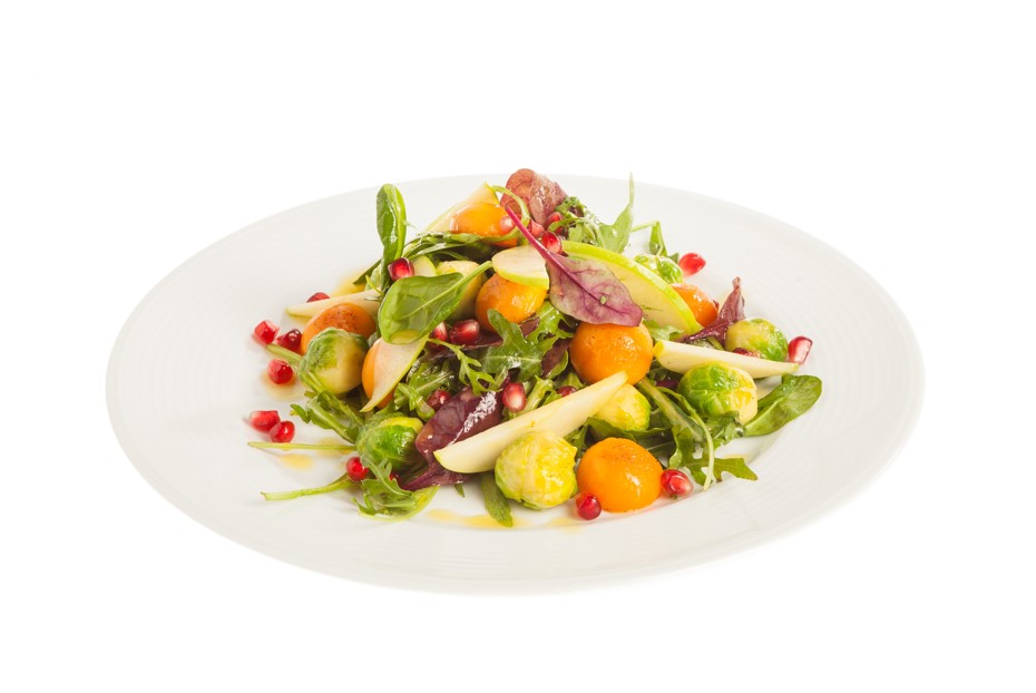 Фото рецепта Салат с брюссельской капустой и гранатом