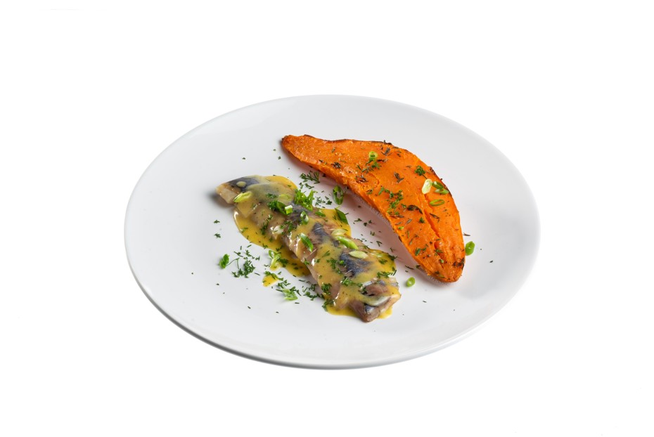 Фото рецепта Сельдь со сладким картофелем