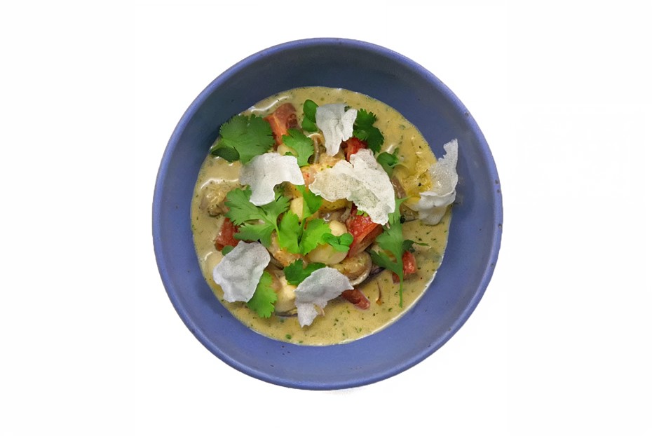 Фото рецепта Севиче из креветок с сулугуни