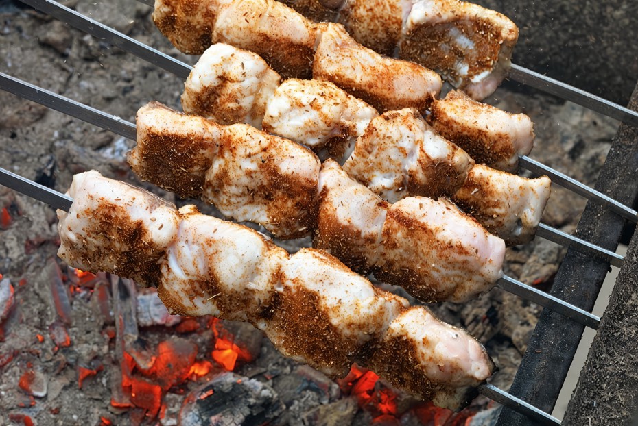 Фото рецепта Шашлык из рыбы