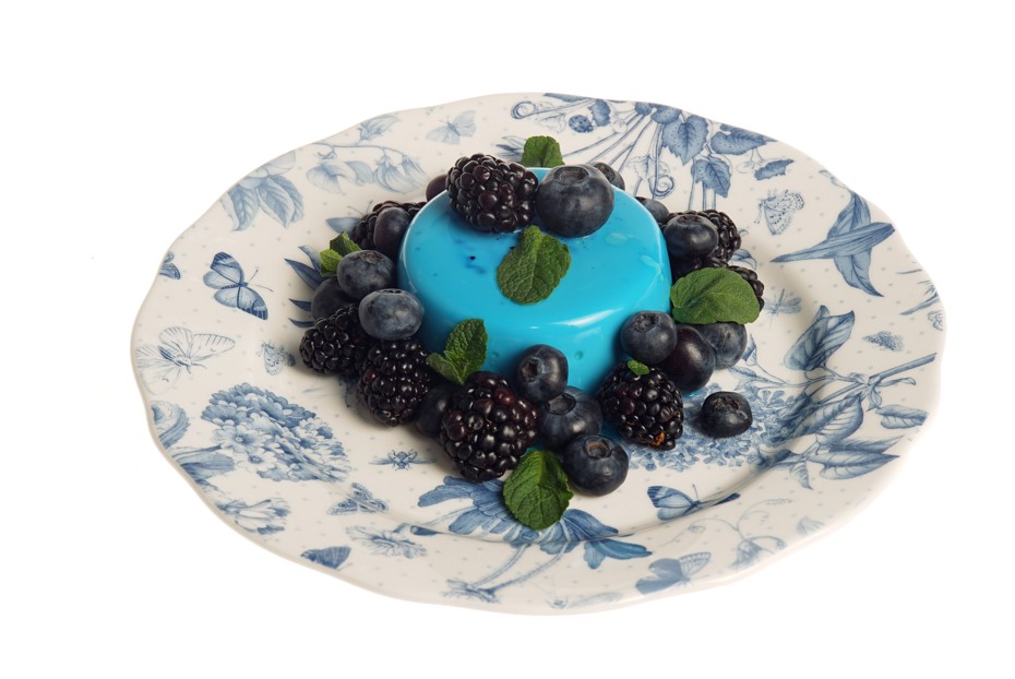 Фото рецепта Синяя панна-котта