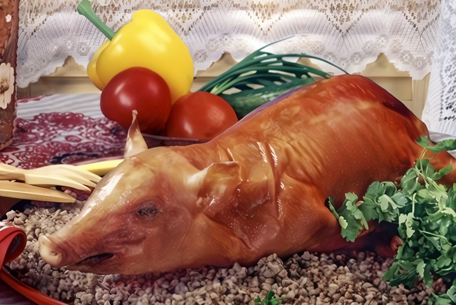 Фото рецепта Старорусский поросенок с гречневой кашей