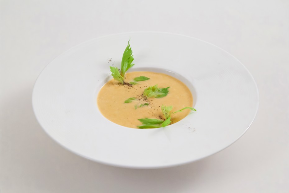 Фото рецепта Суп из батата с кленовым сиропом