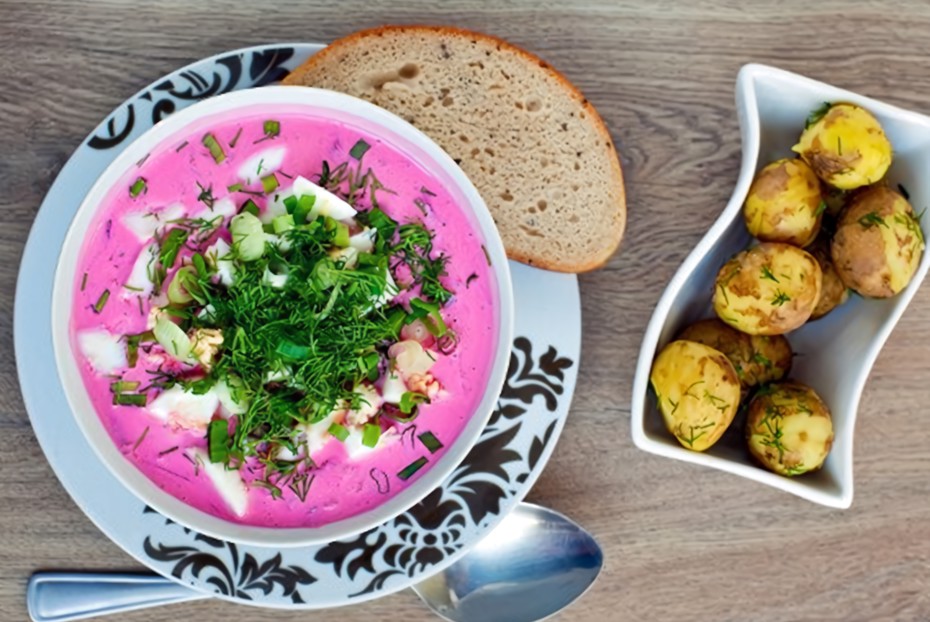 Фото рецепта Свекольник классический с квасом