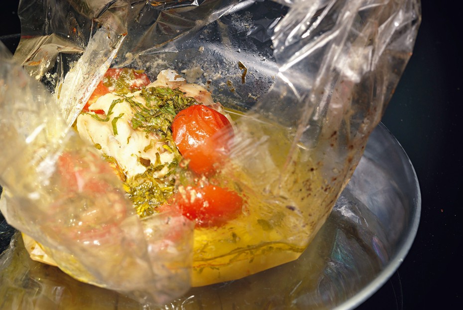 Фото рецепта Треска с помидорами