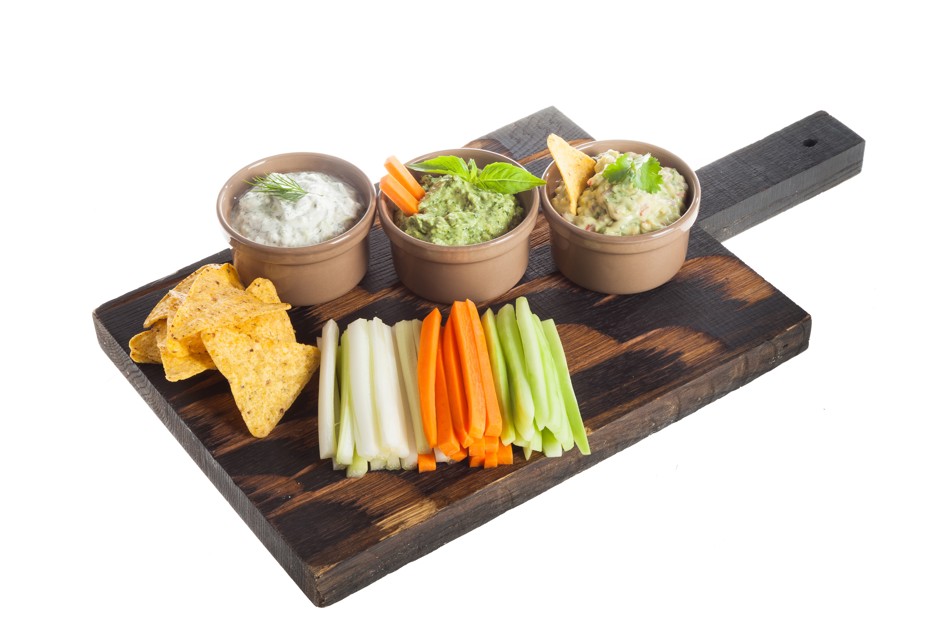 Фото рецепта Три зеленых сырных дипа