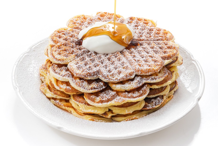 Фото рецепта Творожные вафли