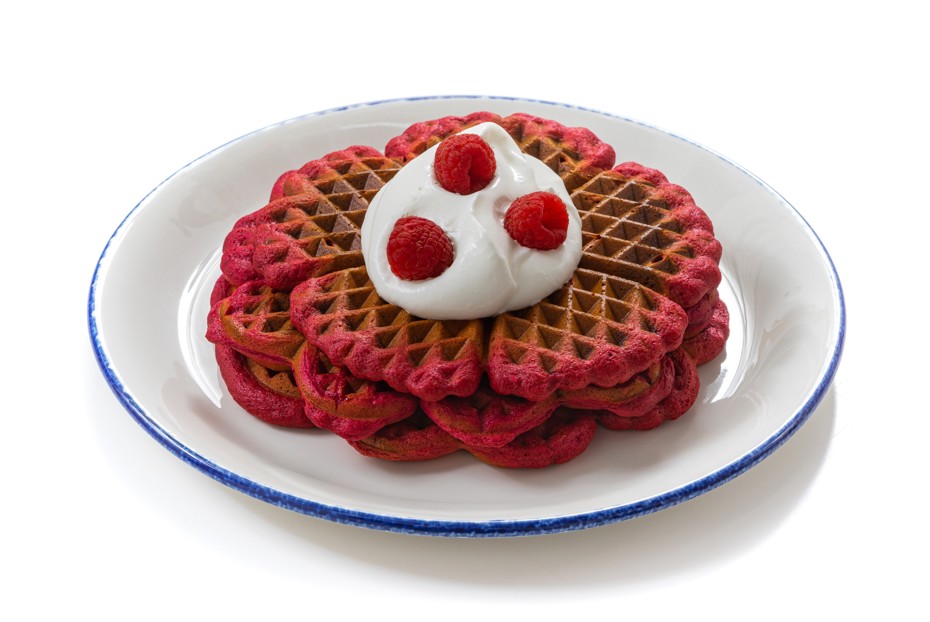 Фото рецепта Вафли из свеклы