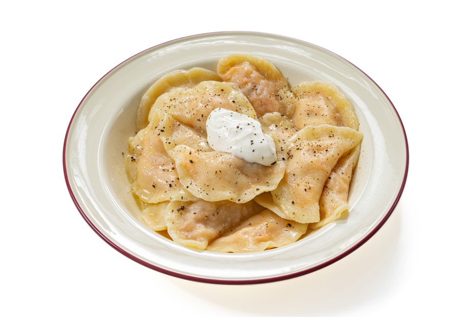 Фото рецепта Вареники с капустой