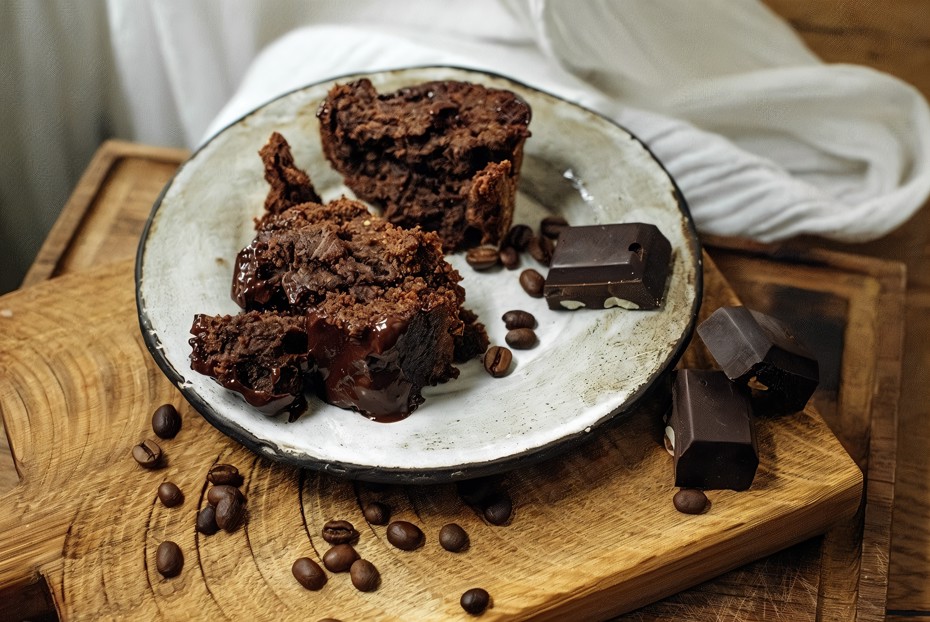 Фото рецепта Веганский кофейный пирог