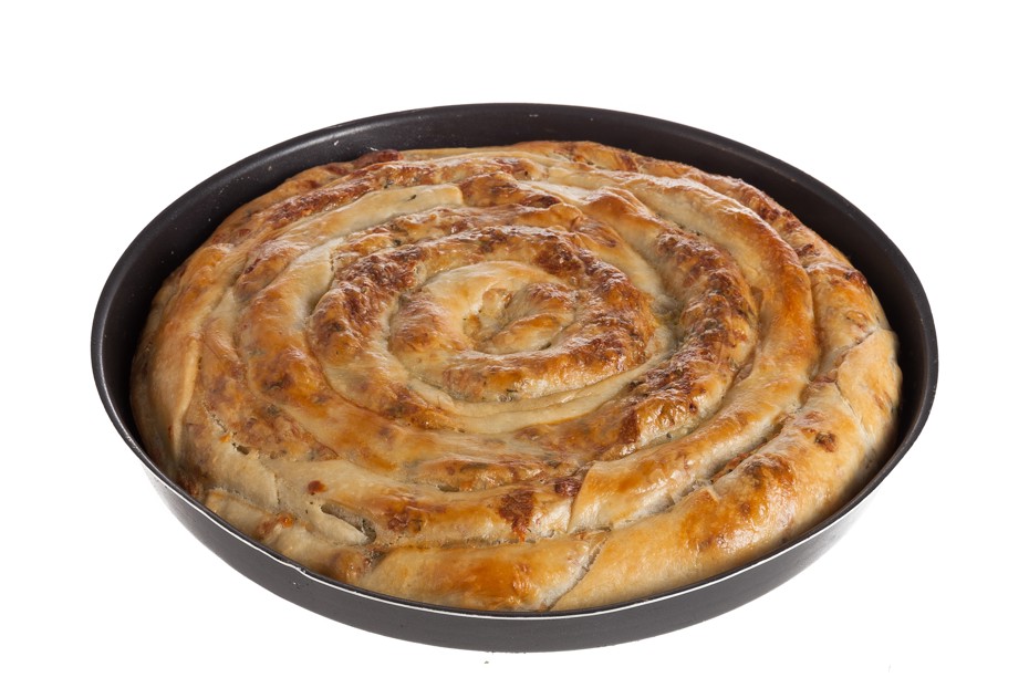 Фото рецепта Пирог вертута с брынзой