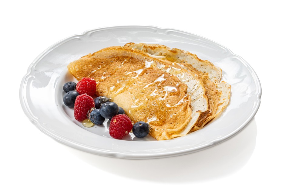 Фото рецепта Вкусные блины на кефире