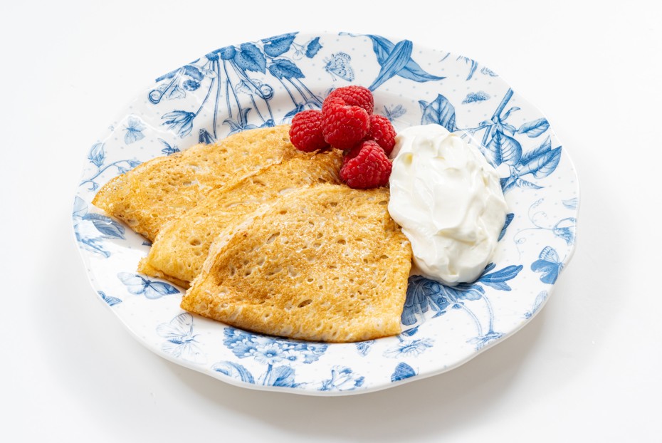 Фото рецепта Вкусные блины с дырочками