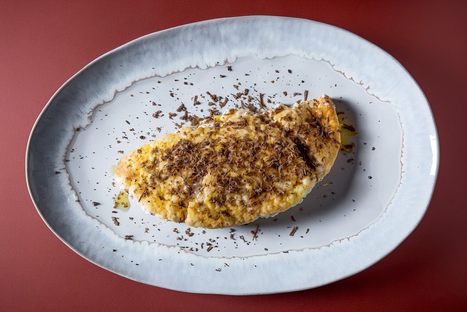 Фото рецепта Воздушный омлет с трюфелем