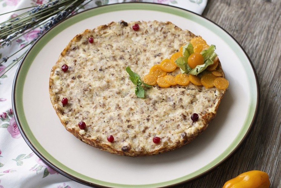 Фото рецепта Запеканка творожная с гречкой в мультиварке