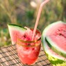 Фотография рецепта Арбузный лимонад с базиликом автор Саша Давыденко