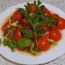 Фотография рецепта Ароматные помидоры покорейски с зеленым базиликом и петрушкой автор Изабелла Грачева