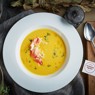 Фотография рецепта Ароматный тыквенный кремсуп с мясом краба автор Сергей Ерошенко