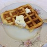 Фотография рецепта Бельгийские вафли с мороженным и взбитыми сливками автор Stanislava Vorobyeva