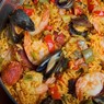 Фотография рецепта Быстрая паэлья с колбасой и морскими гадами автор Саша Давыденко