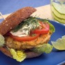 Фотография рецепта Быстрые бургеры с тунцом латуком и помидором автор Masha Potashova