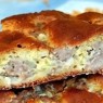 Фотография рецепта Быстрый мясной пирог на кефирном тесте автор Анастасия Васильева
