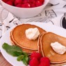 Фотография рецепта Блинчики со сливочным кремом малиной и мятой автор NerdsLoveFood