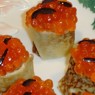Фотография рецепта Блинные рулетики с творожным сыром и икрой автор Татьяна Федянина