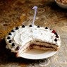 Фотография рецепта Блинный торт с творогом и черникой автор Женя Корнева