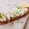 Фотография рецепта Брускетта с крабом автор Дмитрий Решетников