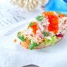 Фотография рецепта Брускетта с мясом камчатского краба автор Алексей Павлов
