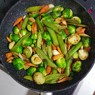 Фотография рецепта Брюссельская капуста жаренная с горохом автор Юлия Гончарова