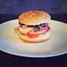 Фотография рецепта Бургер с семгой и омлетом автор Я Г