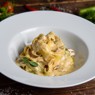 Фотография рецепта Феттучини с белыми грибами и пармезаном автор Еда