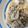 Фотография рецепта Феттучини с грибами в сливочном соусе автор Таня По