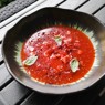 Фотография рецепта Гаспачо из клубники со страчателлой автор Александр Аношкин