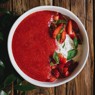 Фотография рецепта Гаспачо со страчателлой и клубникой автор Еда