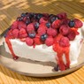 Фотография рецепта Ягодный пирог с сыром филадельфия автор Саша Давыденко