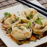 Фотография рецепта Японские пельмени с креветками каштанами и шпинатом автор maximsemin