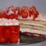 Фотография рецепта Клубничномалиновый торт автор Марина