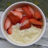 Фотография рецепта Кокосовая тапиока с ванилью и клубникой автор Саша Данилова