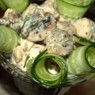 Фотография рецепта Коктейль из куриной грудки шампиньонов и огурцов автор Светлана Горелова