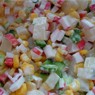 Фотография рецепта Крабовый салат со свежими огурцами автор Анна Коптякова