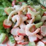 Фотография рецепта Крабовый салат с креветками сельдереем и огурцом автор Victoria Gorbacheva