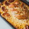 Фотография рецепта Куриная грудка запеченная в сметане с чесноком и помидорами автор Снежанна Снег