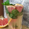Фотография рецепта Лимонад с грейпфрутом и мятой автор ЮЛИЯ ТИМОФЕЕВА