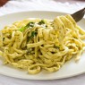 Фотография рецепта Лингвини с петрушечным песто и пармезаном автор Masha Potashova