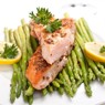Фотография рецепта Лосось с жареной спаржей и лимонным соусом с каперсами автор maximsemin