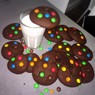 Фотография рецепта Мягкое шоколадное печенье с MMs автор Камилла Кэм